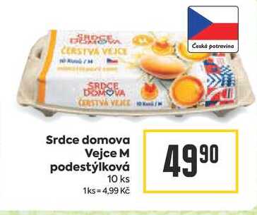 Srdce domova Vejce M podestýlková 10 ks