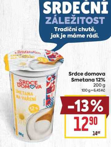 Srdce domova Smetana 12% 200 g 