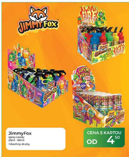 JimmyFox spray candy 25ml - 60ml