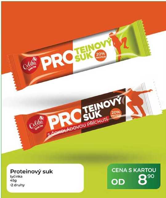 Proteinový suk tyčinka 45g +2 druhy