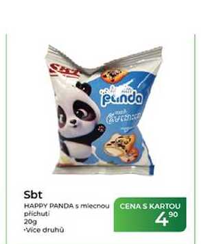 Sbt HAPPY PANDA s mléčnou příchuti 20g