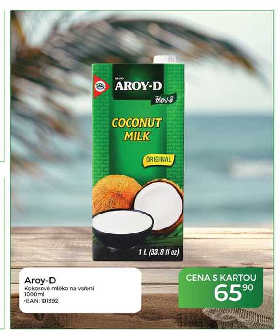 Aroy-D Kokosové mléko na vaření 1000ml
