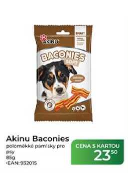 Akinu Baconies poloměkké pamlsky pro psy 85g
