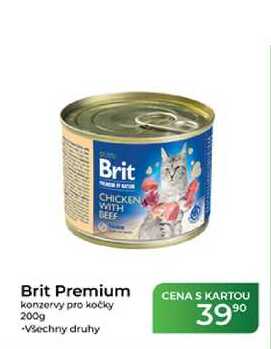Brit Premium konzervy pro kočky 200g