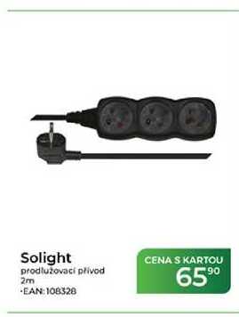 Solight prodlužovací přívod 2m černá