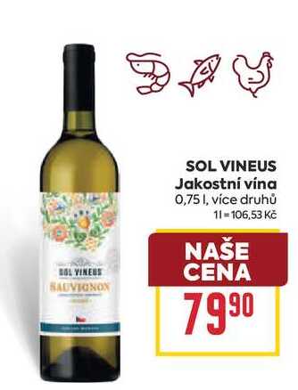 SOL VINEUS Jakostní vína 0,75l