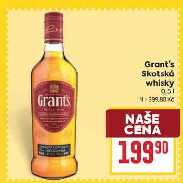 Grant's Skotská whisky 0,5l