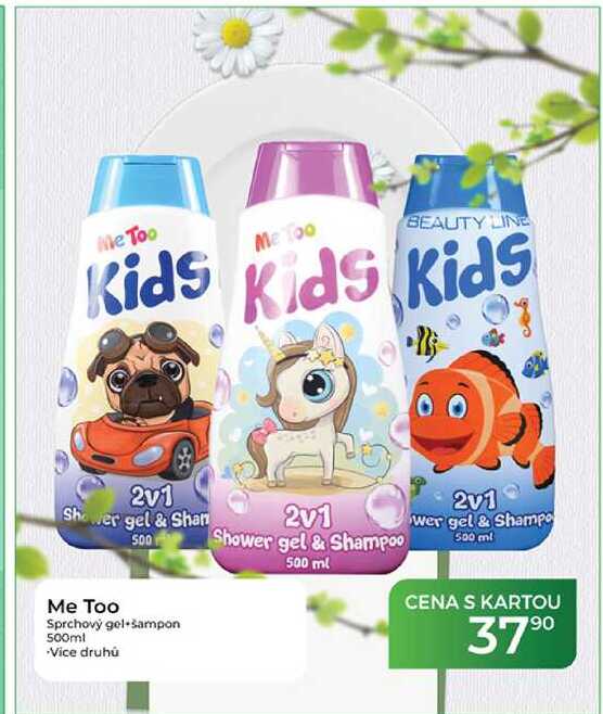 Me Too Sprchový gel šampon 500ml