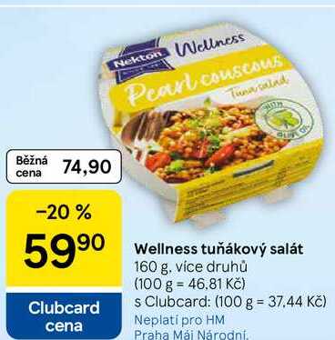 Wellness tuňákový salát, 160 g, více druhů 