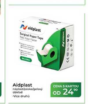 Aidplast náplast/páska/gelový obklad vice druhů