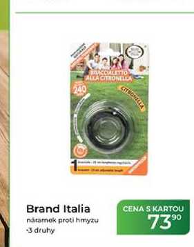 Brand Italia náramek proti hmyzu 3 druhy