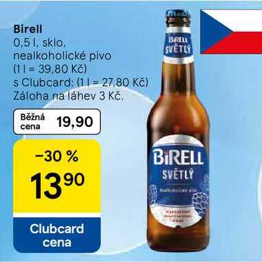 Birell Světlé pivo nealkoholické světlé, 0,5 l