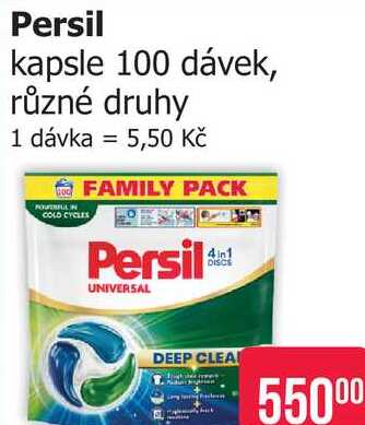 Persil gelové prací kapsle, 100 dávek