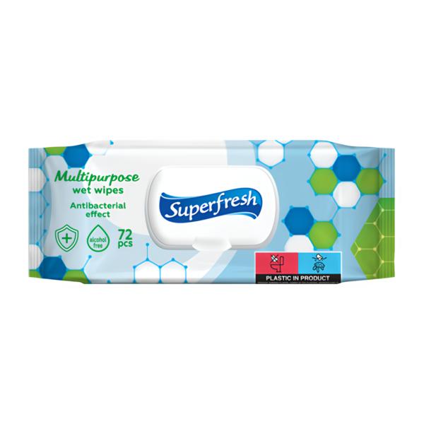 SuperFresh Superfresh vlhčené ubrousky s antibakteriálním účinkem