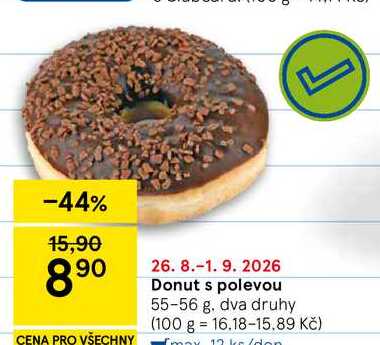 Donut s polevou, 55-56 g