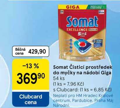 Somat Čisticí prostředek do myčky na nádobí Giga, 54 ks