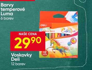 Voskovky Deli 12 barev