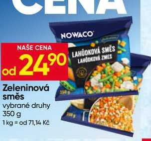 NOWACO Zeleninová směs vybrané druhy 350 g 