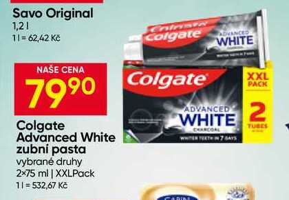 Colgate Advanced White zubní pasta vybrané druhy 2×75 ml