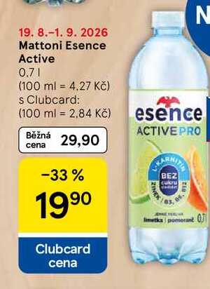Mattoni Esence Active, 0.7 l