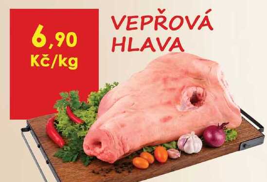 Vepřová hlava 1kg 