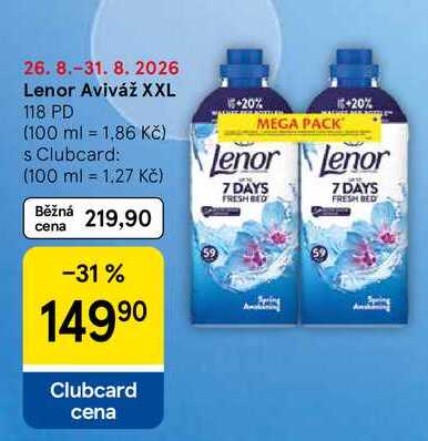 Lenor Aviváž XXL, 118 PD