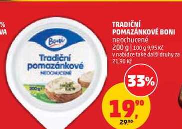TRADIČNÍ POMAZÁNKOVÉ BONI neochucené, 200 g 