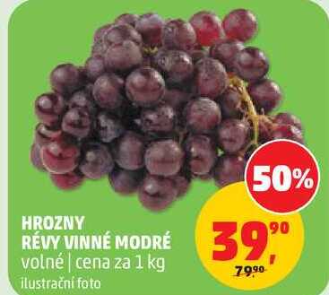 HROZNY RÉVY VINNÉ MODRÉ volné, 1 kg