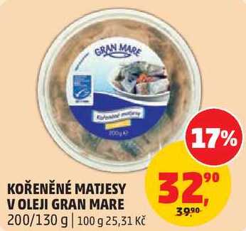 KOŘENĚNÉ MATJESY VOLEJI GRAN MARE, 200/130 g 
