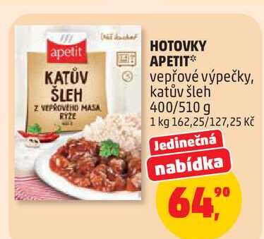 HOTOVKY APETIT vepřové výpečky, katův šleh, 400/510 g