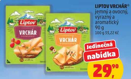 LIPTOV VRCHÁR jemný a ovocný, výrazný a aromatický, 90 g