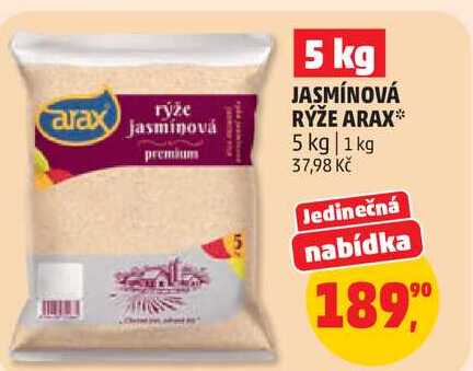 JASMÍNOVÁ RÝŽE ARAX, 5 kg