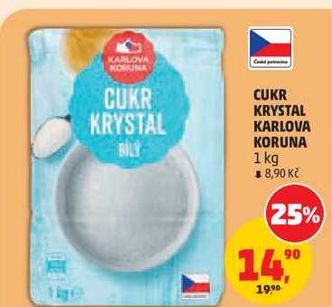 CUKR KRYSTAL KARLOVA KORUNA, 1 kg  v akci