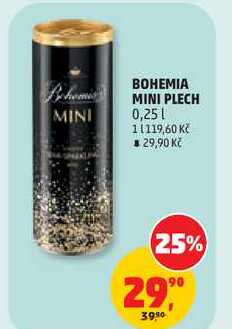 BOHEMIA MINI PLECH, 0,25 l