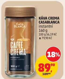 KÁVA CREMA CASABLANCA instantní, 160 g 