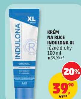 KRÉM NA RUCE INDULONA XL různé druhy, 100 ml