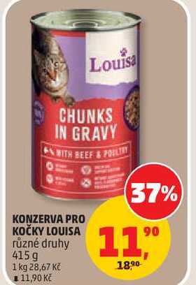 KONZERVA PRO KOČKY LOUISA různé druhy, 415 g 
