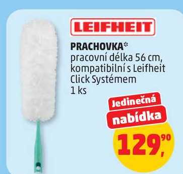LEIFHEIT PRACHOVKA, pracovní délka 56 cm, kompatibilní s Leifheit Click Systémem, 1 ks 