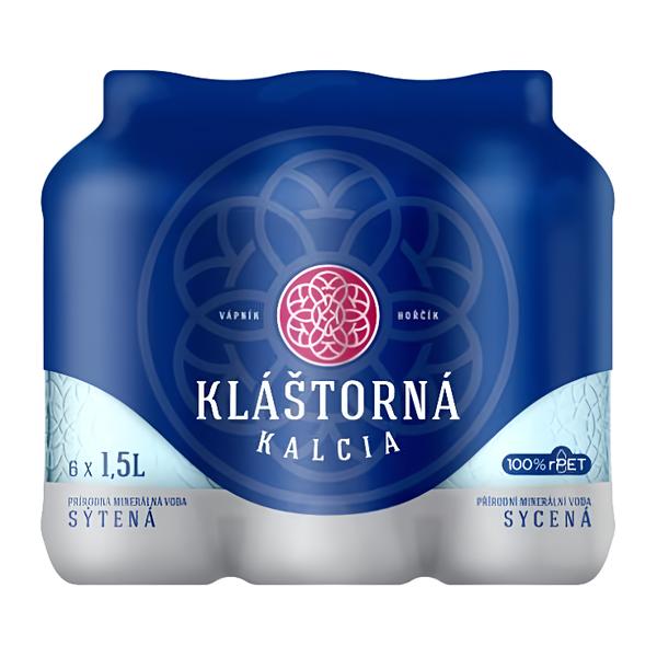 Kláštorná Kalcia Přírodní minerální sycená 6x1,5l