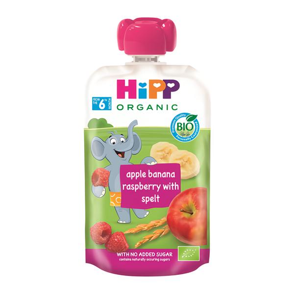 HiPP Bio Hippies Jablko-Banán-Maliny-Špalda
