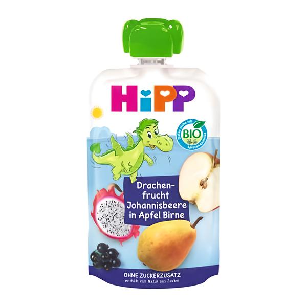 HiPP BIO Hippies Jablko-Hruška-Dračí ovoce-Černý rybíz
