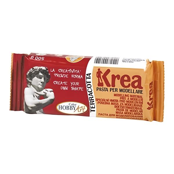 Krea Modelovací hmota  hnědá 500 g