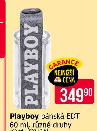 Playboy pánská EDT 60 ml, různé druhy