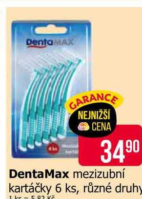 DentaMax mezizubní kartáčky 6 ks, různé druhy