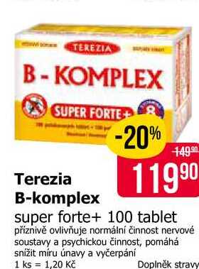 Terezia B-komplex super forte+ 100 tablet