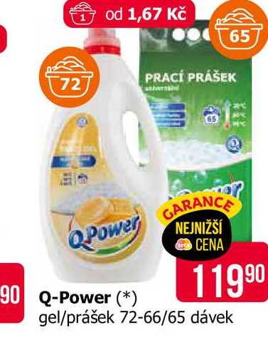 Q-Power gel/prášek 72-66/65 dávek