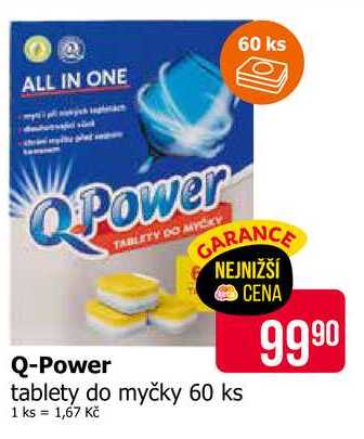 Q-Power tablety do myčky 60 ks