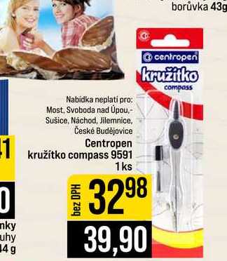 Centropen kružítko compass 9591 1ks