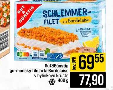 Gut&Günstig gurmánský filet à la Bordelaise v bylinkové krustě 400 g