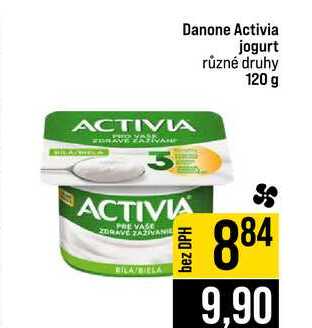 Danone Activia jogurt různé druhy 120 g